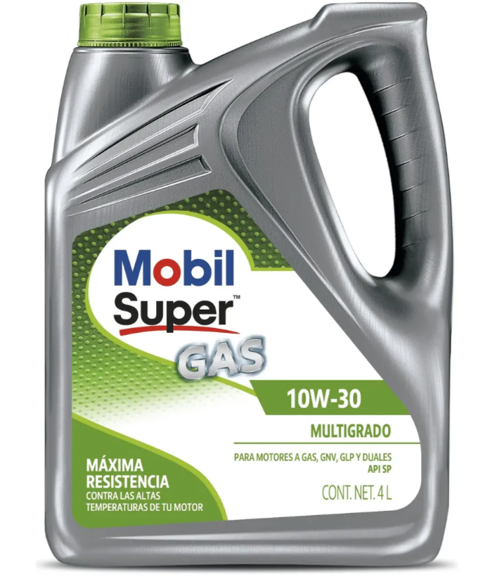 Envase de aceite MOBIL MOBIL SUPER GAS 10W30 - GL 4 LT grado 10W30 - Lubricentro Piloto
